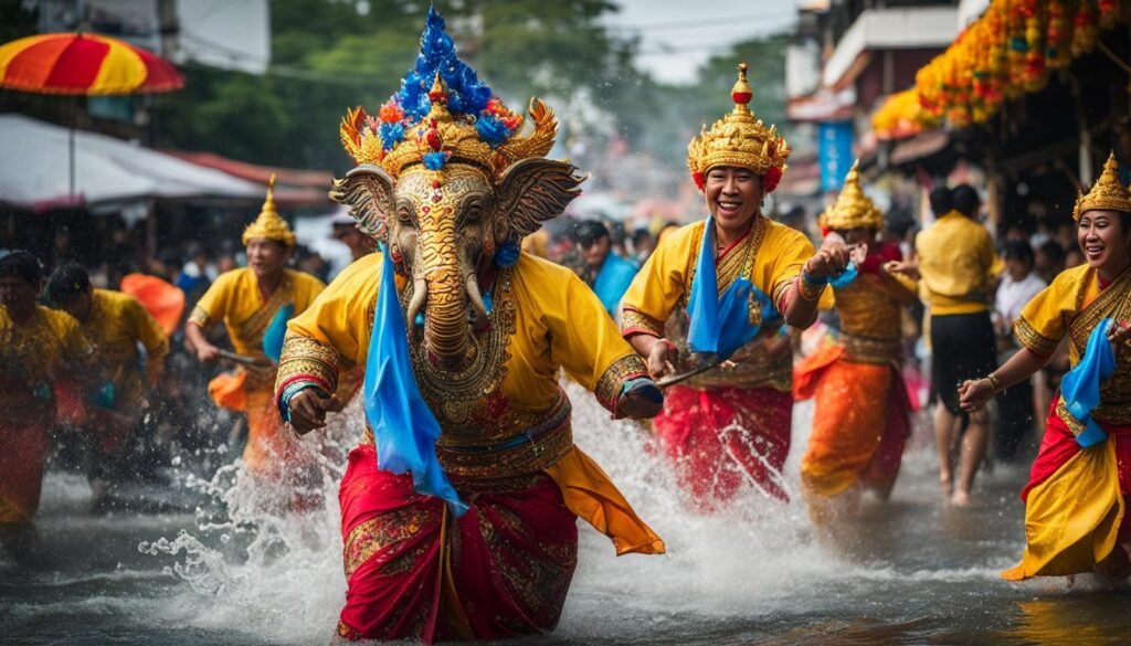 Songkran water festival