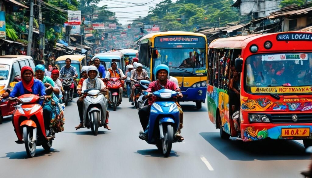 Budget-friendly local transport in Indonesia