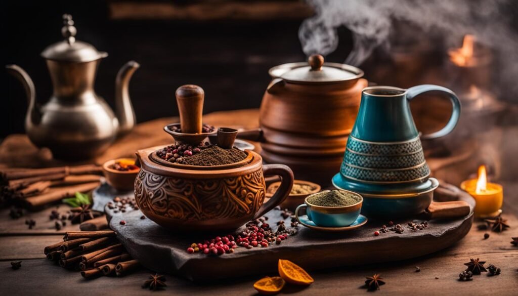 Traditional coffee brewing in Southeast Asia