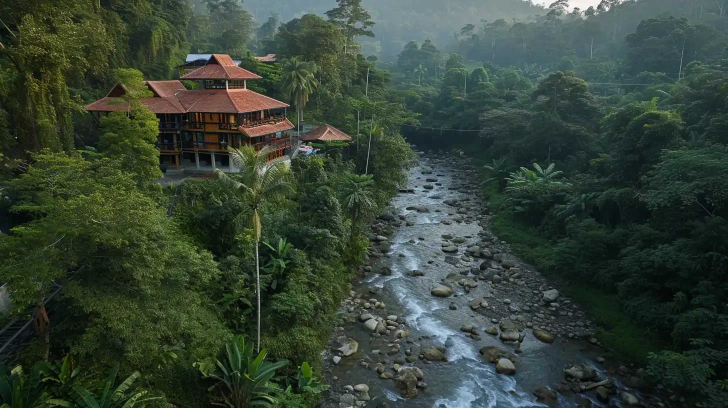 Bukit Lawang in indonesia